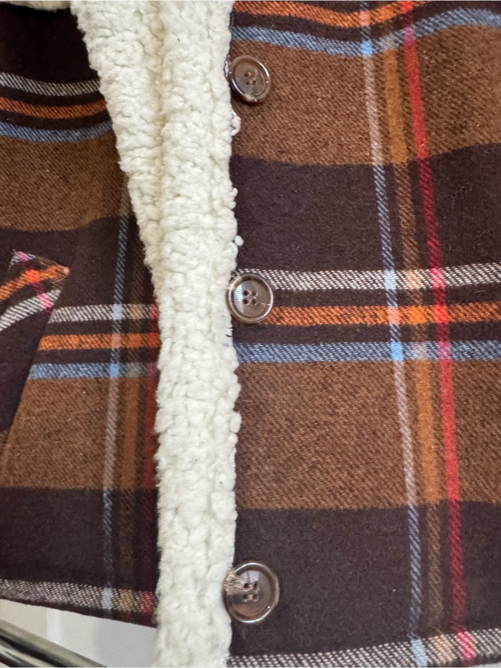 Maurices Brown Plaid Teddy-Lined Jacket - Picture 3 of 5